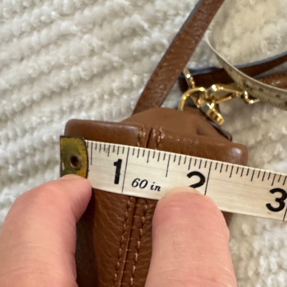 Vince Camuto Tan Leather Crossbody Bag - Picture 16 of 16